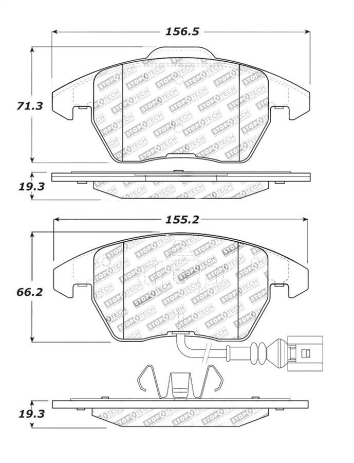 StopTech Performance 06-10 Audi A3 / 08-10 Audi TT / 06-09 VW GTI / 05-10 Jetta Front Brake Pads StopTech Performance 06-10 Audi A3 / 08-10 Audi TT / 06-09 VW GTI / 05-10 Jetta Front Brake Pads