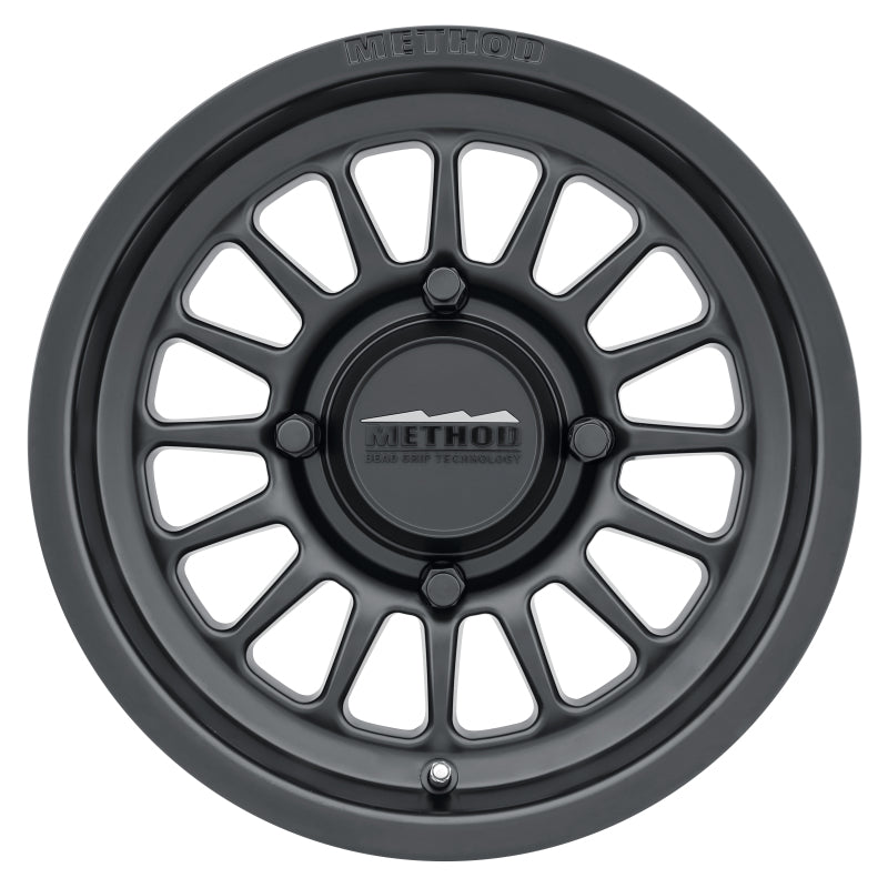 Method MR411 Bead Grip 15x7 / 4+3/13mm Offset / 4x136 / 106.25mm CB Matte Black Wheel Method MR411 Bead Grip 15x7 / 4+3/13mm Offset / 4x136 / 106.25mm CB Matte Black Wheel