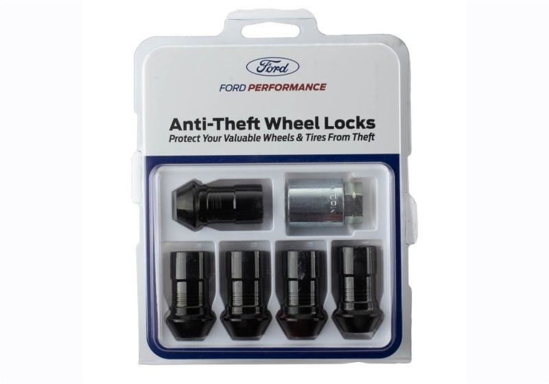 Ford Racing 2023+ Ford Bronco Raptor  M14 x 1.5 Black Security Lug Nut Kit - Set of 5 Ford Racing 2023+ Ford Bronco Raptor  M14 x 1.5 Black Security Lug Nut Kit - Set of 5