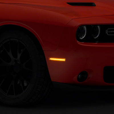 Raxiom 15-23 Dodge Challenger Excluding Widebody Axial Series LED Side Marker Lights- Clear