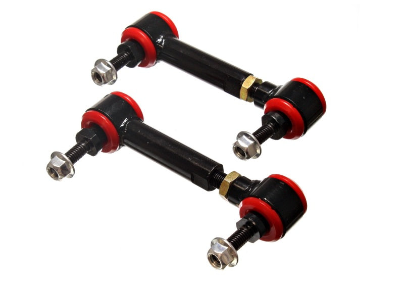 Energy Suspension Universal Red 4-3/4in-5-3/4in inAin Range Pivot Style End Link Set Energy Suspension Universal Red 4-3/4in-5-3/4in inAin Range Pivot Style End Link Set