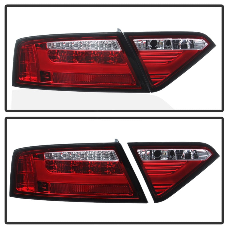 Spyder 08-12 Audi A5 LED Tail Lights - Red Clear ALT-YD-AA508V2-LED-RC Spyder 08-12 Audi A5 LED Tail Lights - Red Clear ALT-YD-AA508V2-LED-RC