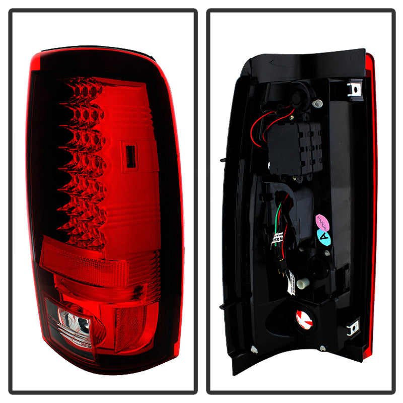 Spyder Chevy Silverado 1500 03-06 (Not Fit Stepside)LED Tail Lights Red Clear ALT-YD-CS03-LED-RC Spyder Chevy Silverado 1500 03-06 (Not Fit Stepside)LED Tail Lights Red Clear ALT-YD-CS03-LED-RC