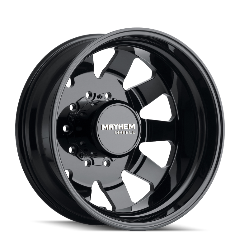 Mayhem 8181 Challenger Dually 22x8.25 / 10x225 BP / 169mm Offset / 170.1mm Hub Full Black Wheel Mayhem 8181 Challenger Dually 22x8.25 / 10x225 BP / 169mm Offset / 170.1mm Hub Full Black Wheel