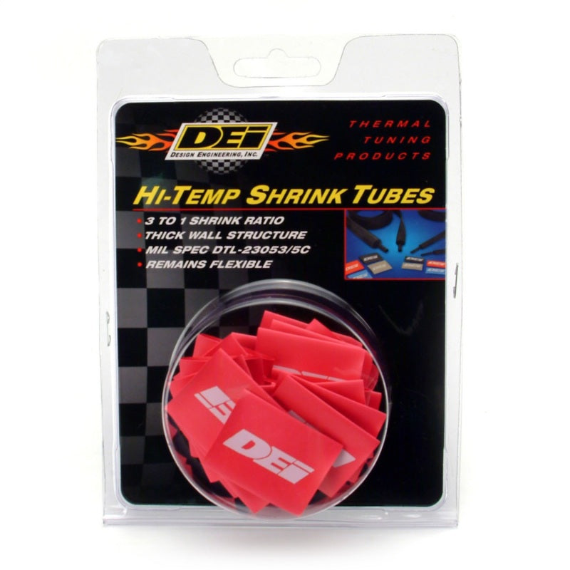 DEI Hi-Temp Shrink Tube 12mm x 1.5in - Red DEI Hi-Temp Shrink Tube 12mm x 1.5in - Red