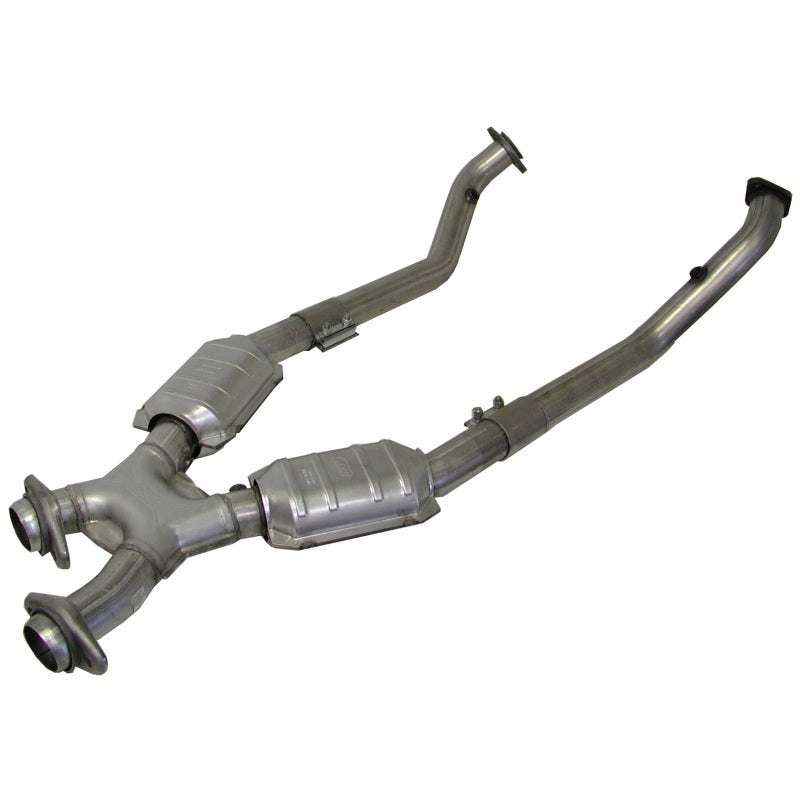 BBK 86-93 Mustang 5.0 High Flow X Pipe With Catalytic Converters - 2-1/2 BBK 86-93 Mustang 5.0 High Flow X Pipe With Catalytic Converters - 2-1/2