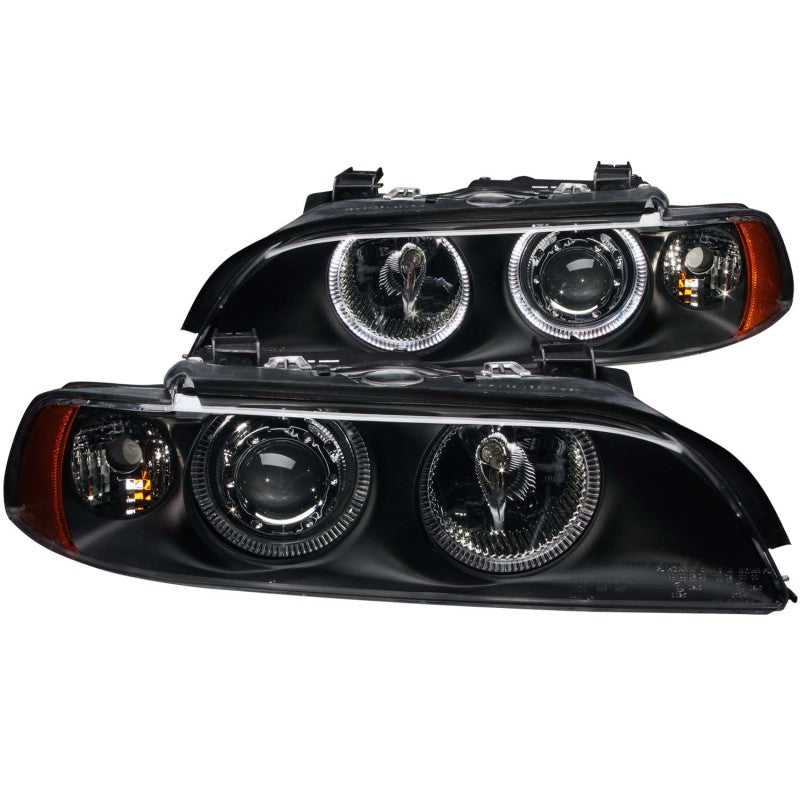 ANZO 1997-2001 BMW 5 Series Projector Headlights w/ Halo Black ANZO 1997-2001 BMW 5 Series Projector Headlights w/ Halo Black