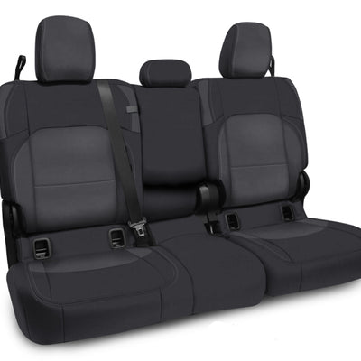 PRP 2020+ Jeep Gladiator JT Rear Bench Cover with Leather Interior - Black/Grey