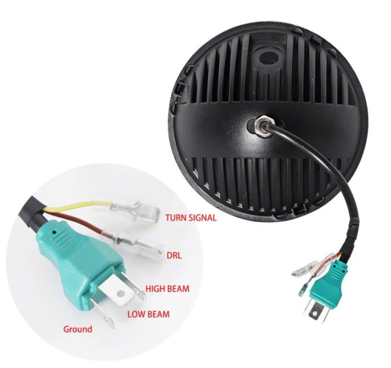 Raxiom 97-18 Jeep Wrangler TJ & JK Axial 7-In LED Headlights w/ DRL - Blk Housing (Clear Lens) Raxiom 97-18 Jeep Wrangler TJ & JK Axial 7-In LED Headlights w/ DRL - Blk Housing (Clear Lens)