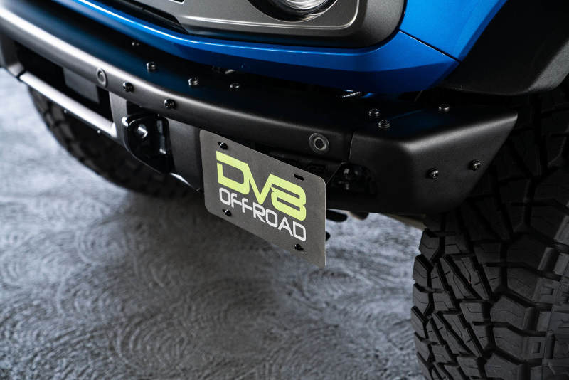 DV8 Offroad 21-22 Ford Bronco Factory Front Bumper License Relocation Bracket - Side DV8 Offroad 21-22 Ford Bronco Factory Front Bumper License Relocation Bracket - Side