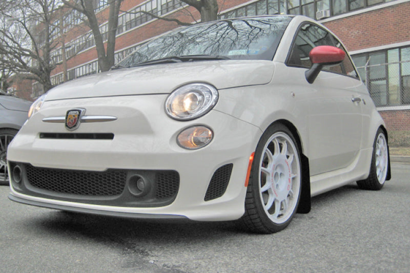 Rally Armor 12-18 Fiat 500 Red Mud Flap w/White Logo Rally Armor 12-18 Fiat 500 Red Mud Flap w/White Logo