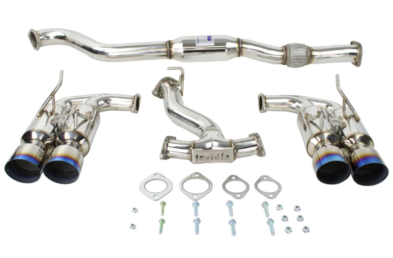 Invidia 08-14 Subaru WRX Hatchback Gemini Single Layer Titanium Tip Cat-back Exhaust Invidia 08-14 Subaru WRX Hatchback Gemini Single Layer Titanium Tip Cat-back Exhaust