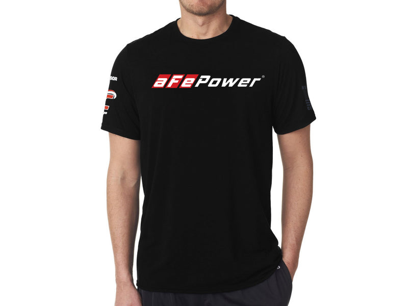 aFe POWER Short Sleeve Motorsport T-Shirt Black L aFe POWER Short Sleeve Motorsport T-Shirt Black L