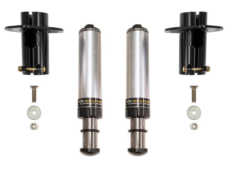 ICON 2020+ Jeep Gladiator JT / 2007+ Jeep Wrangler JK/JL Front Hyd Bump Stop Kit ICON 2020+ Jeep Gladiator JT / 2007+ Jeep Wrangler JK/JL Front Hyd Bump Stop Kit