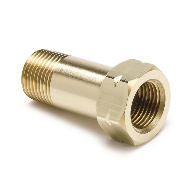 Autometer Fitting Adapter 3/8in NPT Male Extension Brass for Mechanical Temperature Gauge Autometer Fitting Adapter 3/8in NPT Male Extension Brass for Mechanical Temperature Gauge