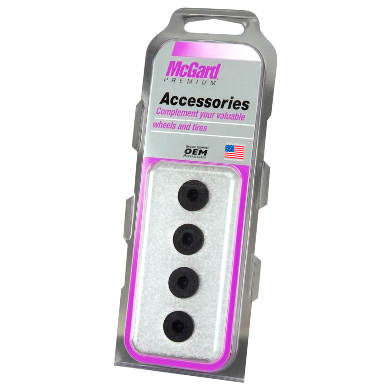 McGard Plugs For Racing Lug Nuts (4-Pack) - Black McGard Plugs For Racing Lug Nuts (4-Pack) - Black