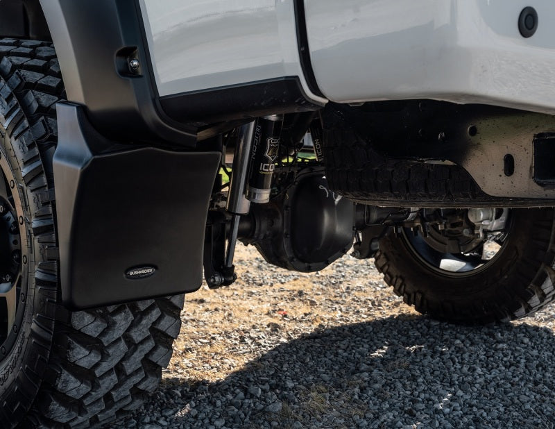 Bushwacker 14-21 Toyota Tundra Trail Armor Rear Mud Flaps (Fits Pocket Style Flare) Bushwacker 14-21 Toyota Tundra Trail Armor Rear Mud Flaps (Fits Pocket Style Flare)