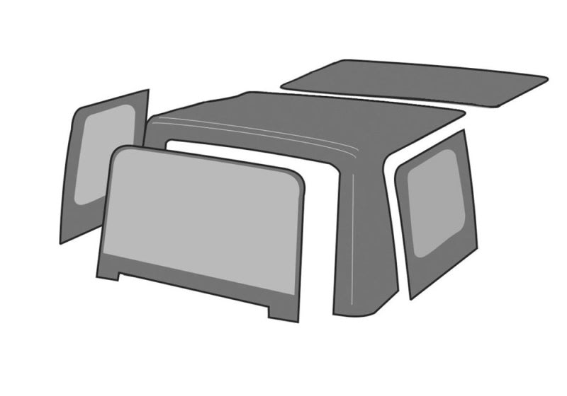 Rampage 1997-2006 Jeep Wrangler(TJ) OEM Replacement Top - Black Diamond Rampage 1997-2006 Jeep Wrangler(TJ) OEM Replacement Top - Black Diamond