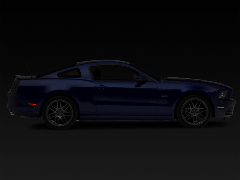 Raxiom 10-14 Ford Mustang Axial Series LED Side Marker Lights (Smoked) Raxiom 10-14 Ford Mustang Axial Series LED Side Marker Lights (Smoked)