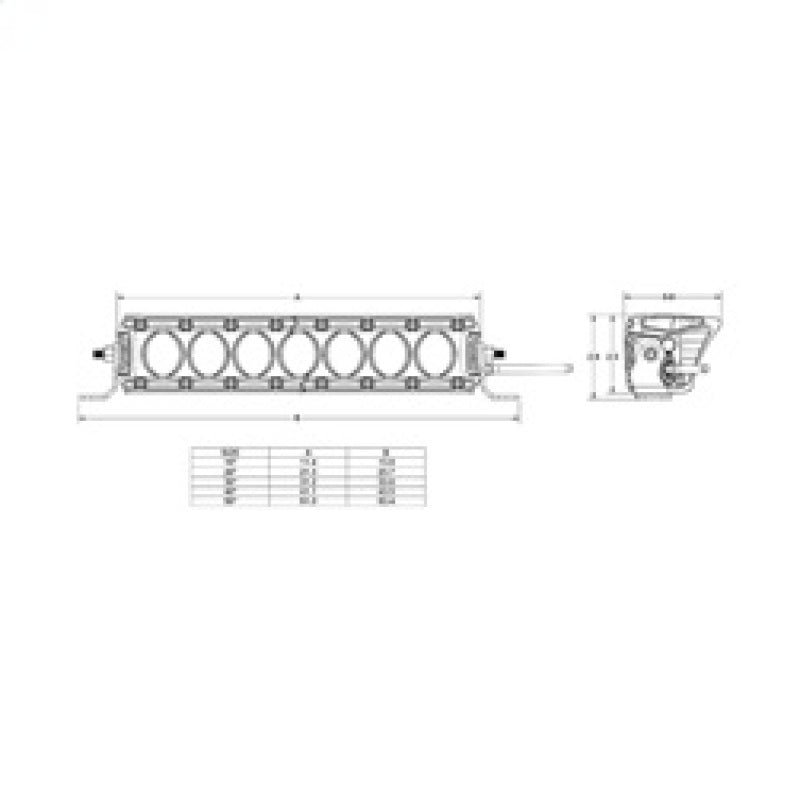 Rigid Industries Revolve 50in Bar w/Amber Trim Ring Rigid Industries Revolve 50in Bar w/Amber Trim Ring