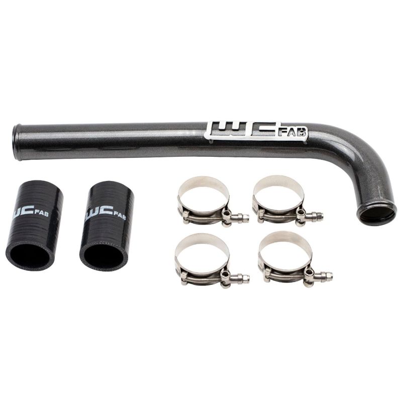 Wehrli 10-18 Dodge 6.7L Cummins (Non 13-15 w/Dual Rads/Twin CP3) Upper Coolant Pipe - WCFab Grey Wehrli 10-18 Dodge 6.7L Cummins (Non 13-15 w/Dual Rads/Twin CP3) Upper Coolant Pipe - WCFab Grey