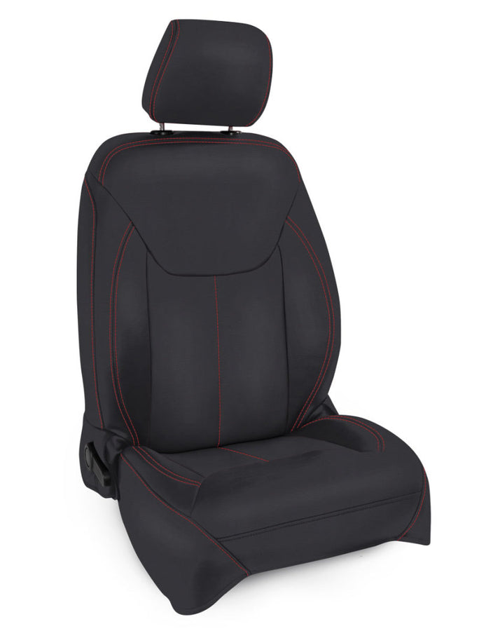 PRP 13-18 Jeep Wrangler JK Front Seat Covers/2 door or 4 door (Pair) - Black with Red Stitching PRP 13-18 Jeep Wrangler JK Front Seat Covers/2 door or 4 door (Pair) - Black with Red Stitching