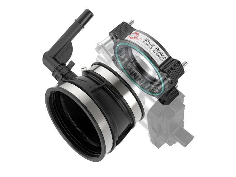 aFe 2020 Vette C8 Silver Bullet Aluminum Throttle Body Spacer / Works With Factory Intake Only - Blk aFe 2020 Vette C8 Silver Bullet Aluminum Throttle Body Spacer / Works With Factory Intake Only - Blk