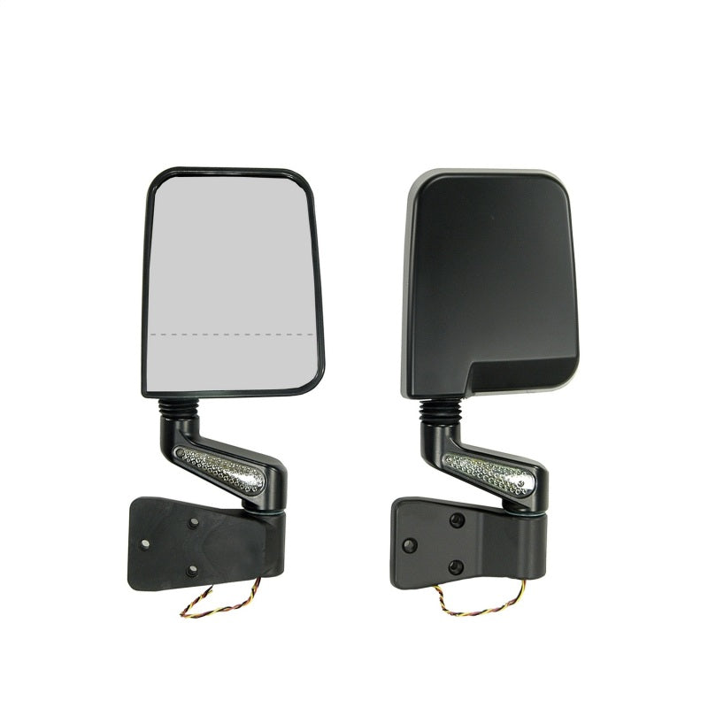 Rugged Ridge 87-02 Jeep Wrangler YJ/TJ Black Dual Focus Door Mirror Kit w/ LED Signal Rugged Ridge 87-02 Jeep Wrangler YJ/TJ Black Dual Focus Door Mirror Kit w/ LED Signal