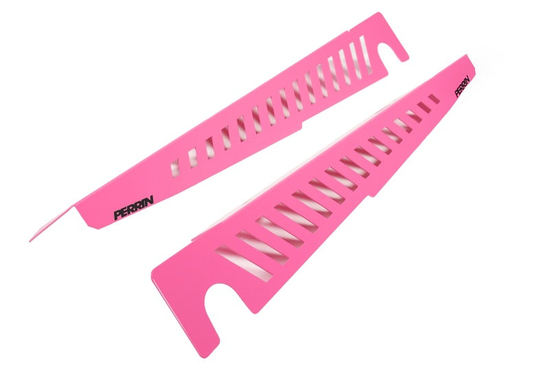 Perrin 22-23 Subaru WRX Fender Shroud Set - Hyper Pink Perrin 22-23 Subaru WRX Fender Shroud Set - Hyper Pink