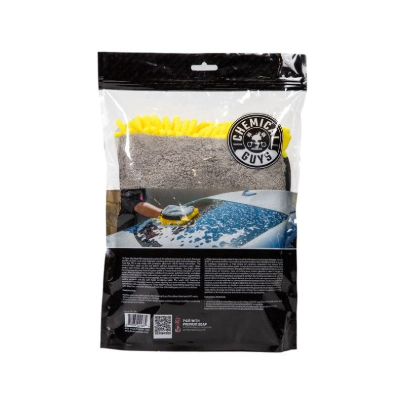 Chemical Guys Three-Way Premium Microfiber Wash Mitt Chemical Guys Three-Way Premium Microfiber Wash Mitt