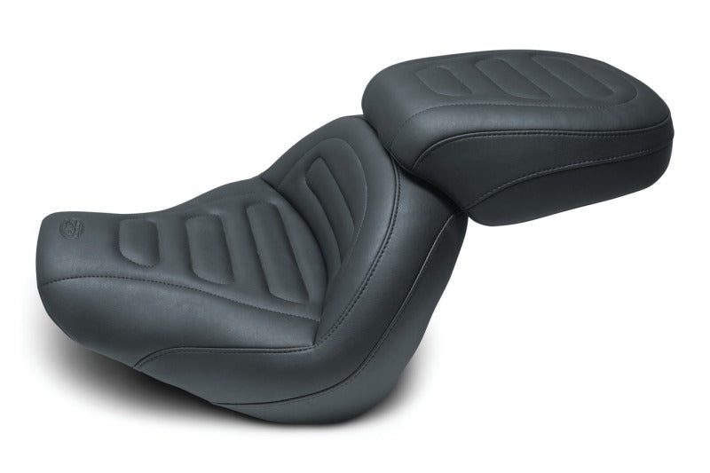Mustang 18-21 Harley Fat Bob Standard Touring Passenger Seat Trapezoid - Black Mustang 18-21 Harley Fat Bob Standard Touring Passenger Seat Trapezoid - Black