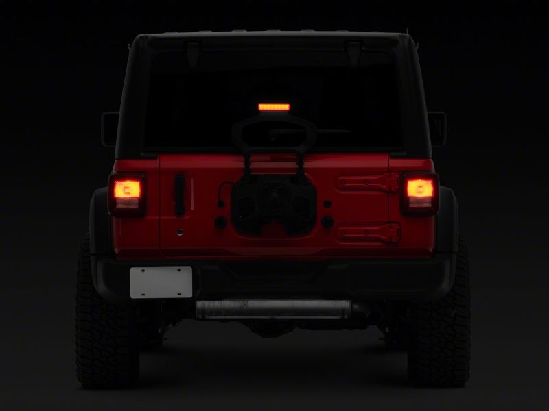 Raxiom 18-23 Jeep Wrangler JL Axial Series Hyper Flash LED Third Brake Light- Red Raxiom 18-23 Jeep Wrangler JL Axial Series Hyper Flash LED Third Brake Light- Red