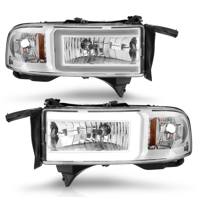 ANZO 94-02 Dodge RAM Crystal Headlight - w/ Light Bar Chrome Housing ANZO 94-02 Dodge RAM Crystal Headlight - w/ Light Bar Chrome Housing