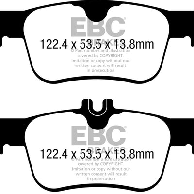 EBC 17-21 Honda Civic Hatchback Greenstuff Rear Brake Pads