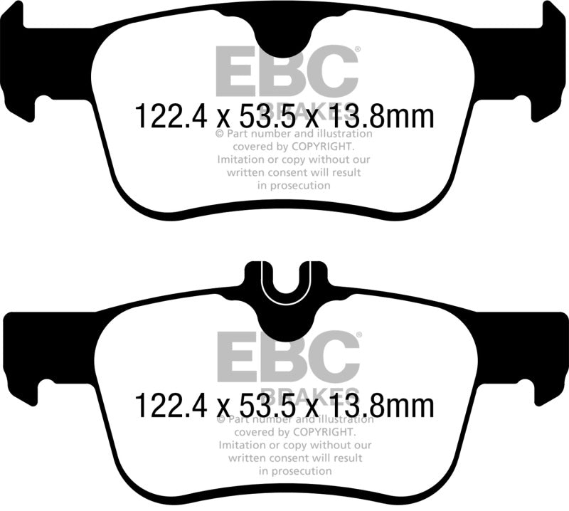 EBC 17-21 Honda Civic Hatchback Redstuff Rear Brake Pads EBC 17-21 Honda Civic Hatchback Redstuff Rear Brake Pads