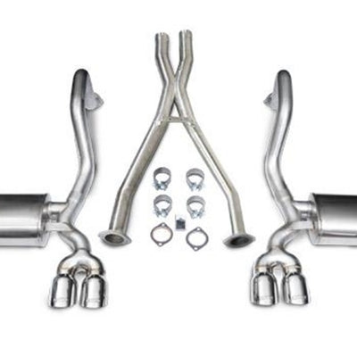 Corsa 1997-2004 Chevrolet Corvette C5 Z06 5.7L V8 Polished Xtreme Cat-Back + XO Exhaust
