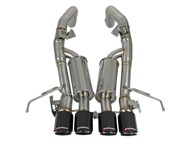 aFe MACH Force-Xp Axle-Back Exhaust System w/ Carbon Fiber Tips Chevrolet Corvette (C7) 14-19 6.2L aFe MACH Force-Xp Axle-Back Exhaust System w/ Carbon Fiber Tips Chevrolet Corvette (C7) 14-19 6.2L