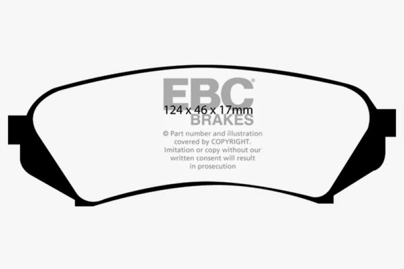 EBC 98-07 Lexus LX470 4.7 Greenstuff Rear Brake Pads EBC 98-07 Lexus LX470 4.7 Greenstuff Rear Brake Pads