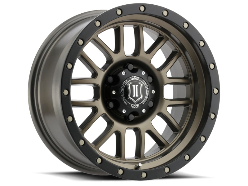 ICON Alpha 17x8.5 6x5.5 0mm Offset 4.75in BS 106.1mm Bore Bronze Wheel ICON Alpha 17x8.5 6x5.5 0mm Offset 4.75in BS 106.1mm Bore Bronze Wheel