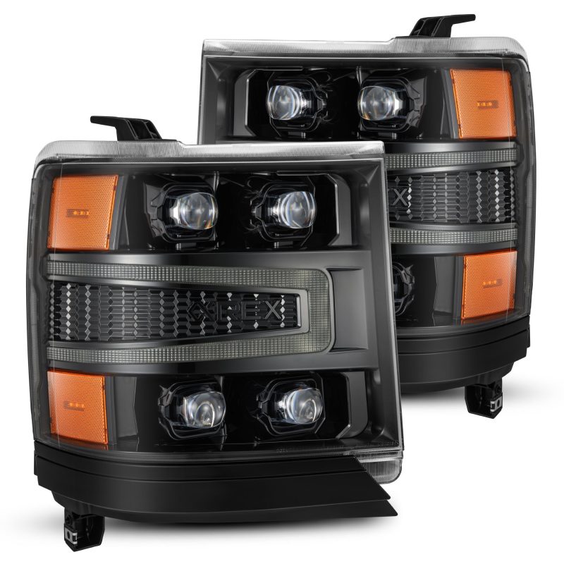 AlphaRex 16-18 Chevy 1500HD NOVA-Series LED Proj Headlghts Alpha BK Atv Lgt/SeqSig & DRL(Req 810023) AlphaRex 16-18 Chevy 1500HD NOVA-Series LED Proj Headlghts Alpha BK Atv Lgt/SeqSig & DRL(Req 810023)