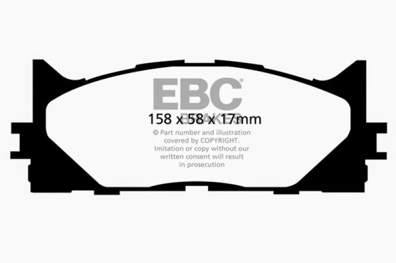 EBC 13+ Lexus ES300h 2.5 Hybrid Greenstuff Front Brake Pads EBC 13+ Lexus ES300h 2.5 Hybrid Greenstuff Front Brake Pads