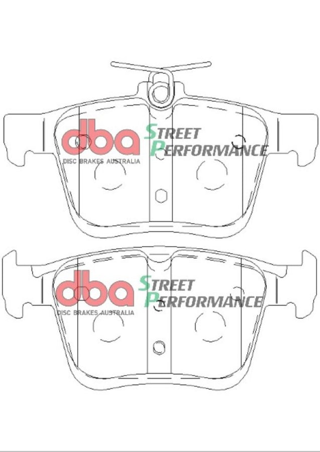 DBA Volkswagen Golf (MK7) SP Performance Rear Brake Pads DBA Volkswagen Golf (MK7) SP Performance Rear Brake Pads