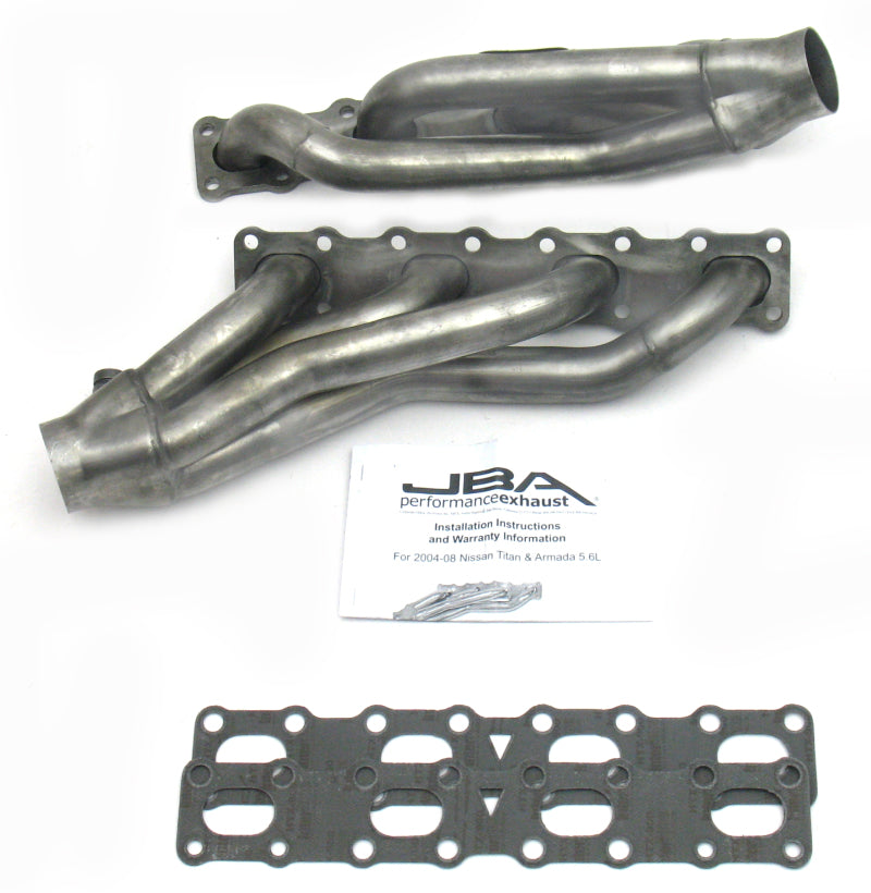 JBA 04-15 Nissan 5.6L VK56DE Oval Port 1-5/8in Primary Raw 409SS Cat4Ward Header JBA 04-15 Nissan 5.6L VK56DE Oval Port 1-5/8in Primary Raw 409SS Cat4Ward Header