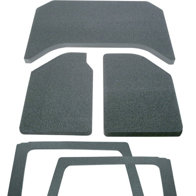 DEI 11-18 Jeep Wrangler JK 4-Door Boom Mat Complete Headliner Kit - 6 Piece - Gray