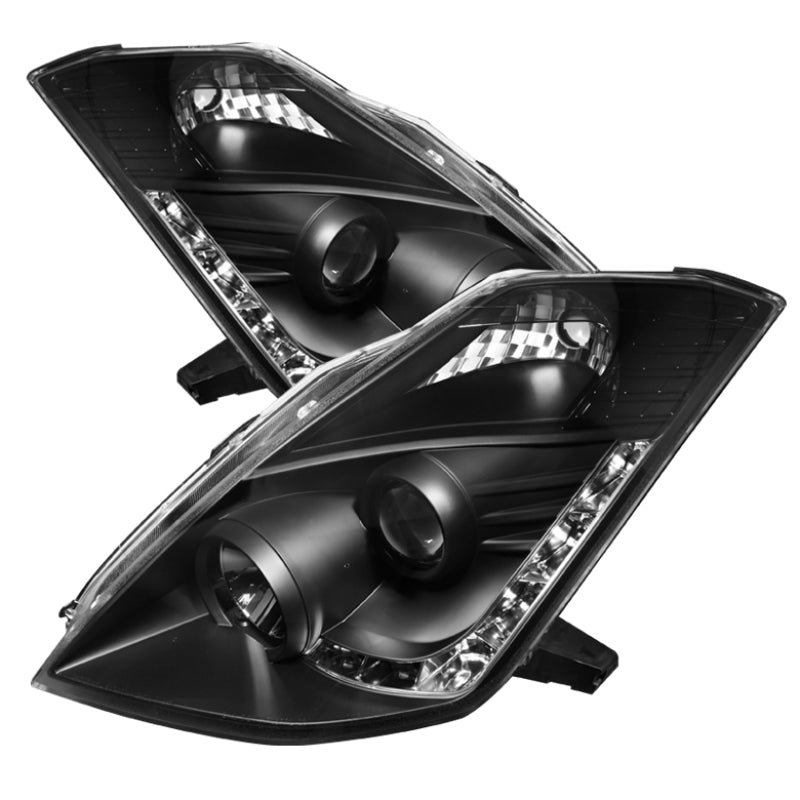Spyder Nissan 350Z 06-08 Projector Headlights Xenon/HID Model- DRL Blk PRO-YD-N350Z06-HID-DRL-BK Spyder Nissan 350Z 06-08 Projector Headlights Xenon/HID Model- DRL Blk PRO-YD-N350Z06-HID-DRL-BK