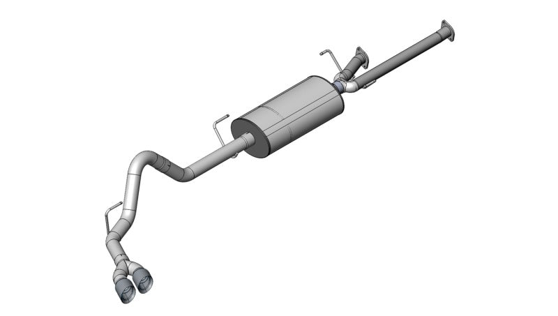 Corsa 2007-2008 Toyota Tundra Double Cab/Crew Max 5.7L V8 Polished Sport Cat-Back Exhaust Corsa 2007-2008 Toyota Tundra Double Cab/Crew Max 5.7L V8 Polished Sport Cat-Back Exhaust