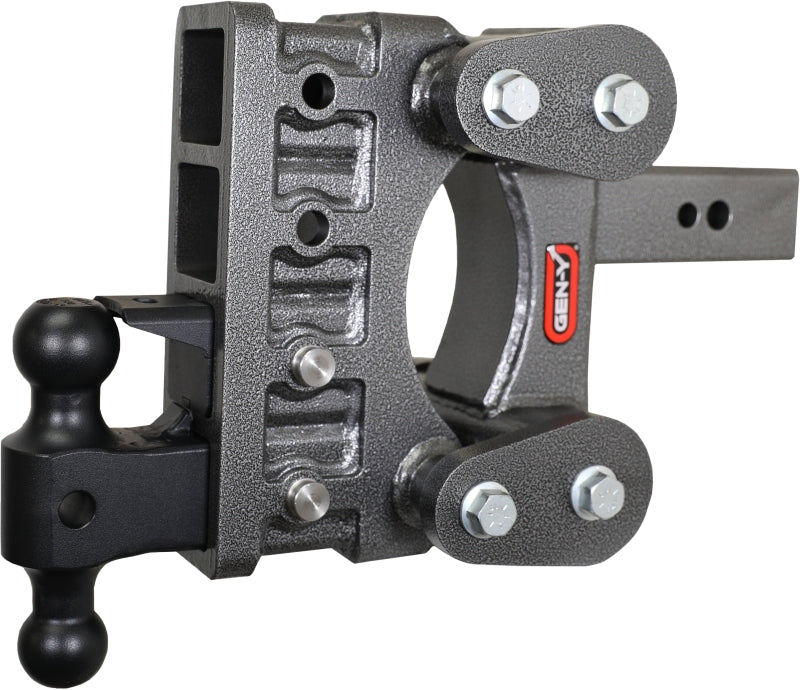 Gen-Y The Boss Torsion-Flex 2.5in Shank 6in Drop 3.5K Hitch w/GH-0161 Dual-Ball/Pintle Lock Gen-Y The Boss Torsion-Flex 2.5in Shank 6in Drop 3.5K Hitch w/GH-0161 Dual-Ball/Pintle Lock