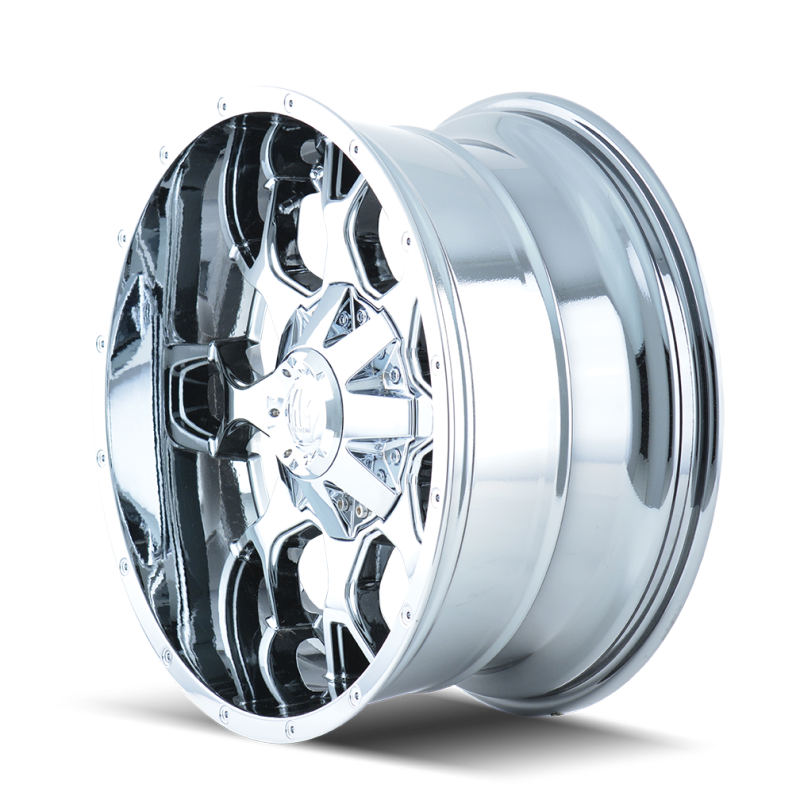 Mayhem 8015 Warrior 18x9 / 5x114.3 BP / 18mm Offset / 87mm Hub Chrome Wheel Mayhem 8015 Warrior 18x9 / 5x114.3 BP / 18mm Offset / 87mm Hub Chrome Wheel