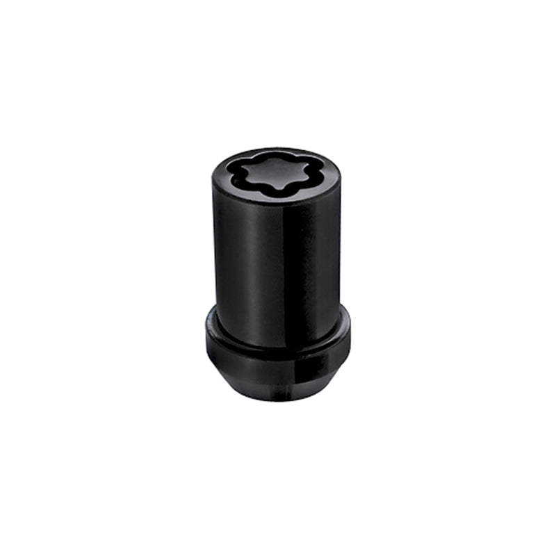 McGard Wheel Lock Nut Set - 4pk. (Tuner / Cone Seat) M12X1.5 / 13/16 Hex / 1.24in. Length - Black McGard Wheel Lock Nut Set - 4pk. (Tuner / Cone Seat) M12X1.5 / 13/16 Hex / 1.24in. Length - Black