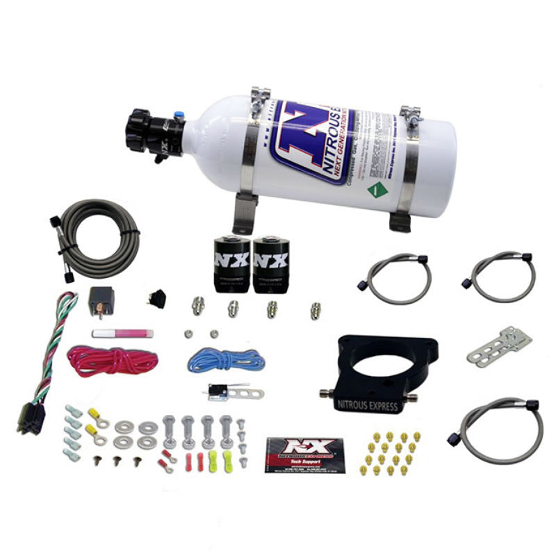 Nitrous Express GM LS 78mm 3-Bolt Nitrous Plate Kit (50-350HP) w/5lb Bottle Nitrous Express GM LS 78mm 3-Bolt Nitrous Plate Kit (50-350HP) w/5lb Bottle